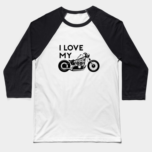 I love my bike Baseball T-Shirt by Dosunets